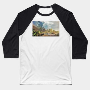 Monster Hunter World - Ancient Forest postcard Baseball T-Shirt